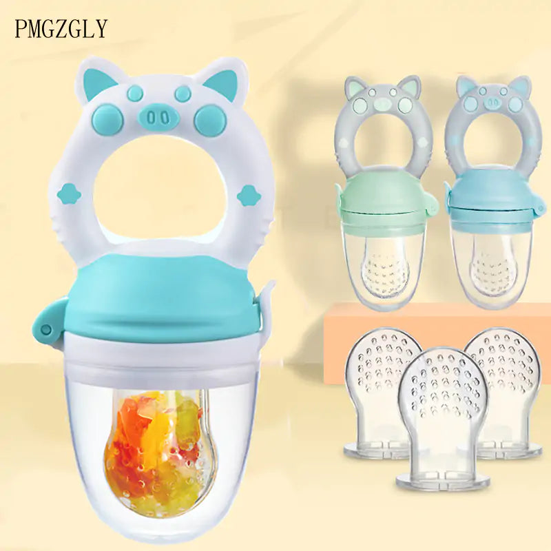 Silicone Teether & Fresh Food Feeder for Babies (3-12 Months) - Uniq Niche