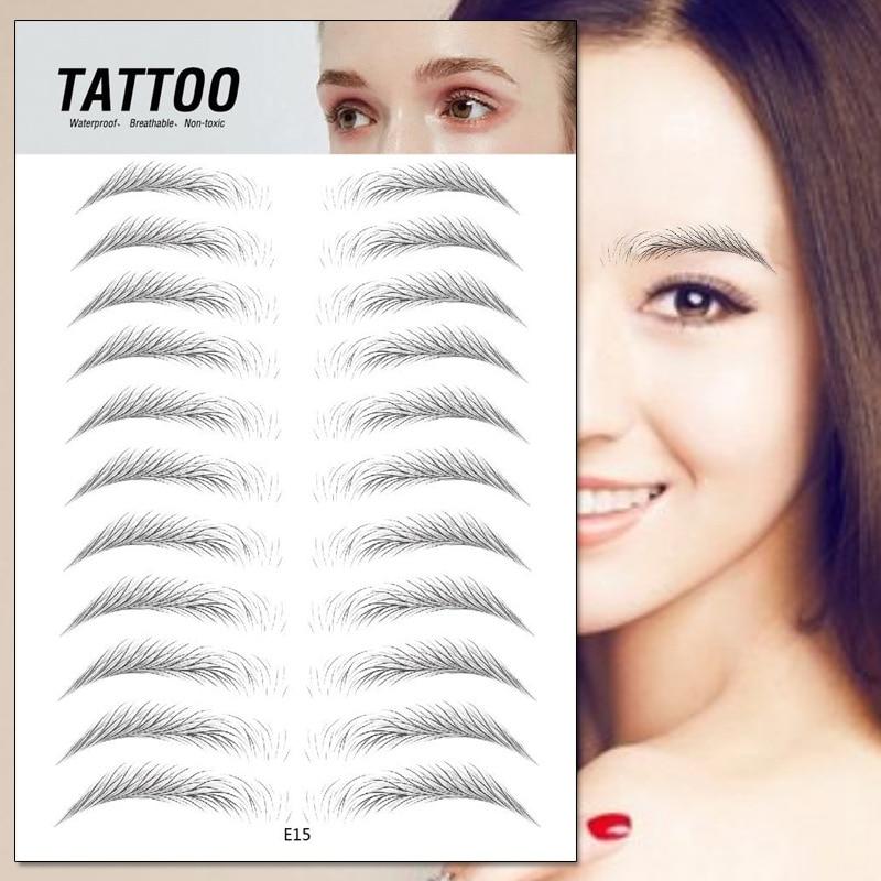 4D Waterproof Fake Eyebrow Tattoo Sticker - Uniq Niche