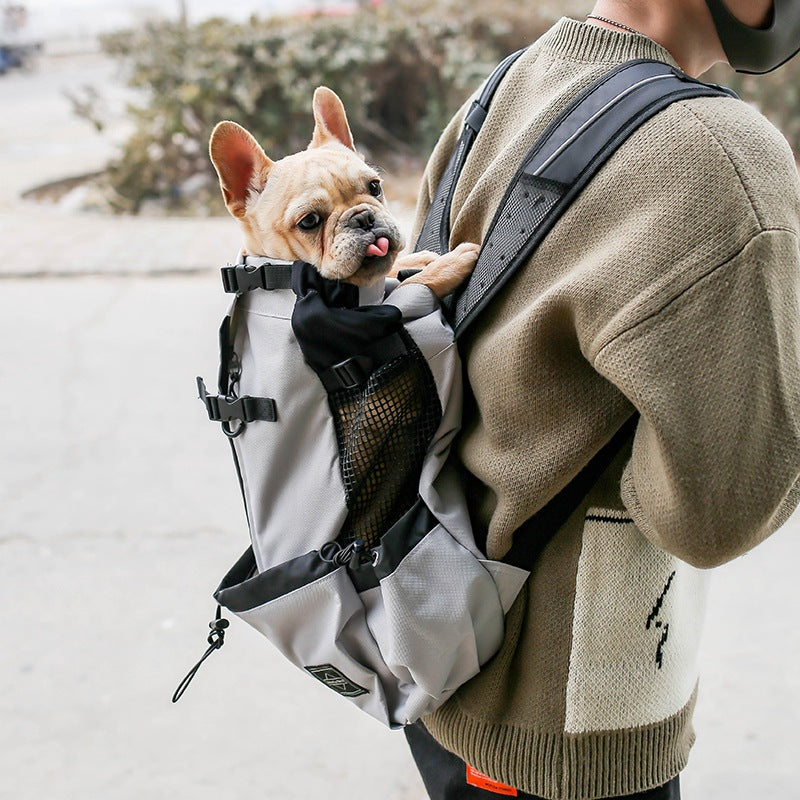Pet Dog Carrier Bag Carrier For Dogs Backpack Out Double Shoulder Portable Travel Backpack Outdoor Dog Carrier Bag Travel - Uniq Niche