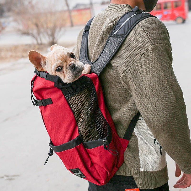Pet Dog Carrier Bag Carrier For Dogs Backpack Out Double Shoulder Portable Travel Backpack Outdoor Dog Carrier Bag Travel - Uniq Niche