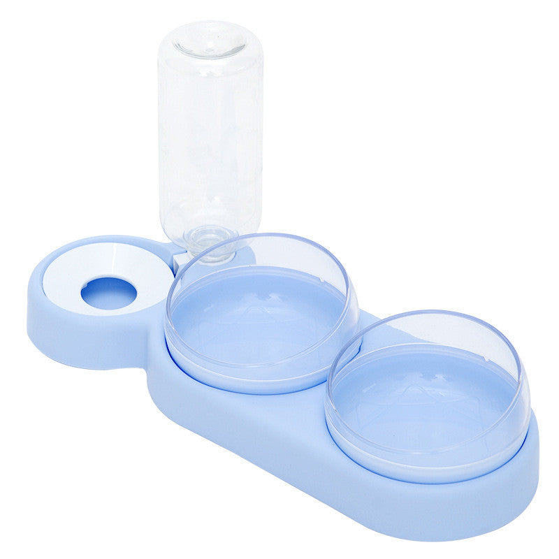 Pet Cat Bowl Automatic Feeder Dog Cat Food Bowl With Water Fountain Double Bowl Drinking Raised Stand - Uniq Niche