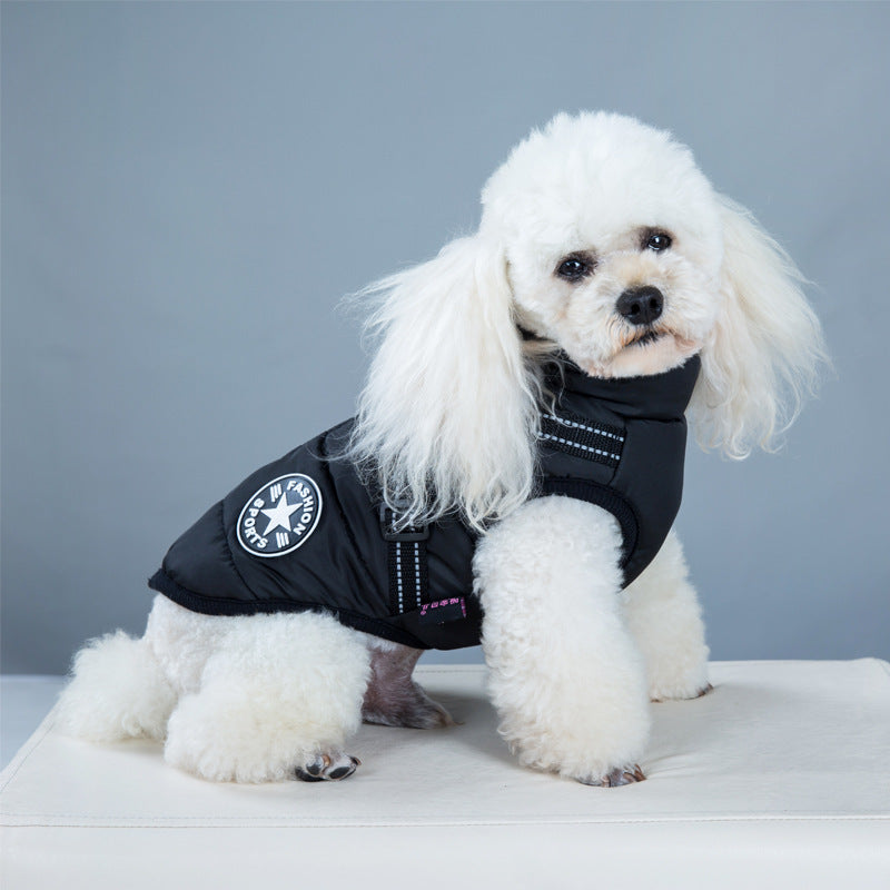 Waterproof Dog Clothes Winter Dog Coat With Harness Warm Pet Clothing Big Dog Jacket Chihuahua Labrador Coat Costume - Uniq Niche