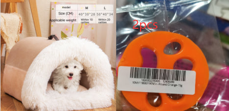 New Splice Portable Pet Nest Portable Autumn And Winter Warm Dog Nest Moisture-proof Long Fur Cat Nest Cross Border Pet Nest - Uniq Niche