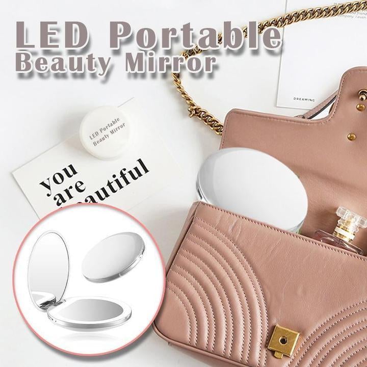 Hand Held Rechargeable LED Makeup Mirror - Uniq Niche