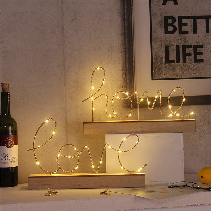 Leuchtschrift Love Home - Uniq Niche