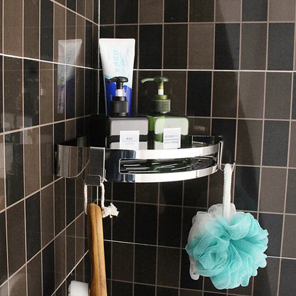 Stainless Steel Punch-Free Bathroom Shelf: Organize with Ease - Uniq Niche