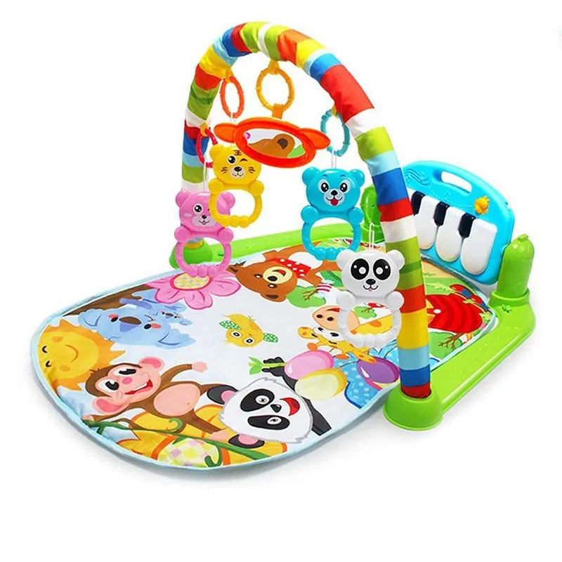 Baby Music Puzzle Play Mat: Educational Keyboard Carpet with Rack Toys for Infant Fitness and Crawling - Uniq Niche