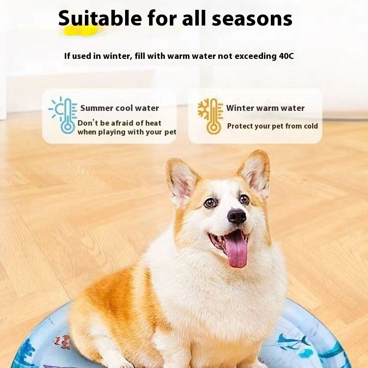 Summer Cooling Pet Water Bed Cushion Ice Pad Dog Sleeping Square Mat For Puppy Dogs Cats Pet Kennel Cool Cold - Uniq Niche