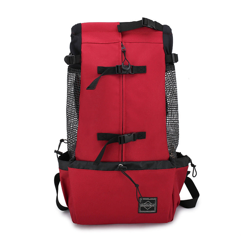Pet Dog Carrier Bag Carrier For Dogs Backpack Out Double Shoulder Portable Travel Backpack Outdoor Dog Carrier Bag Travel - Uniq Niche