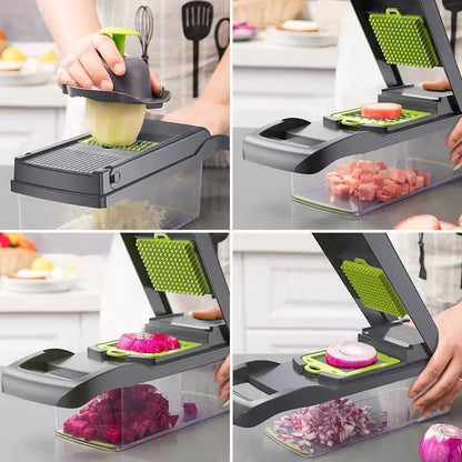 12 in 1 Multifunctional Vegetable Slicer Cutter Shredders - Uniq Niche