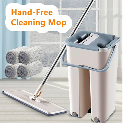 Hand Free Flat Mop and Bucket - Uniq Niche