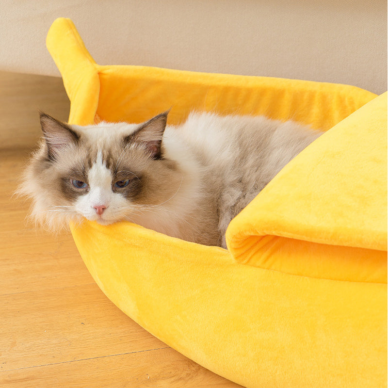 Funny Banana Dog/Cat Bed House - Uniq Niche