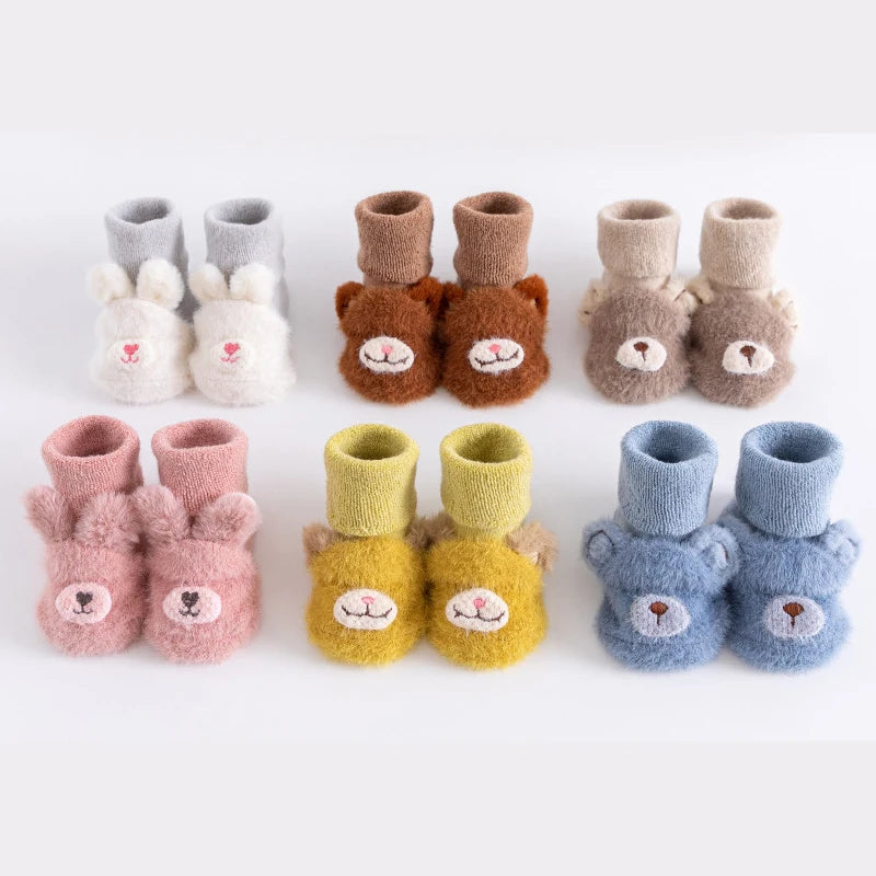 Toddler Socks Newborn Baby Winter Thick Prewalker Boys Autumn Terry - Uniq Niche