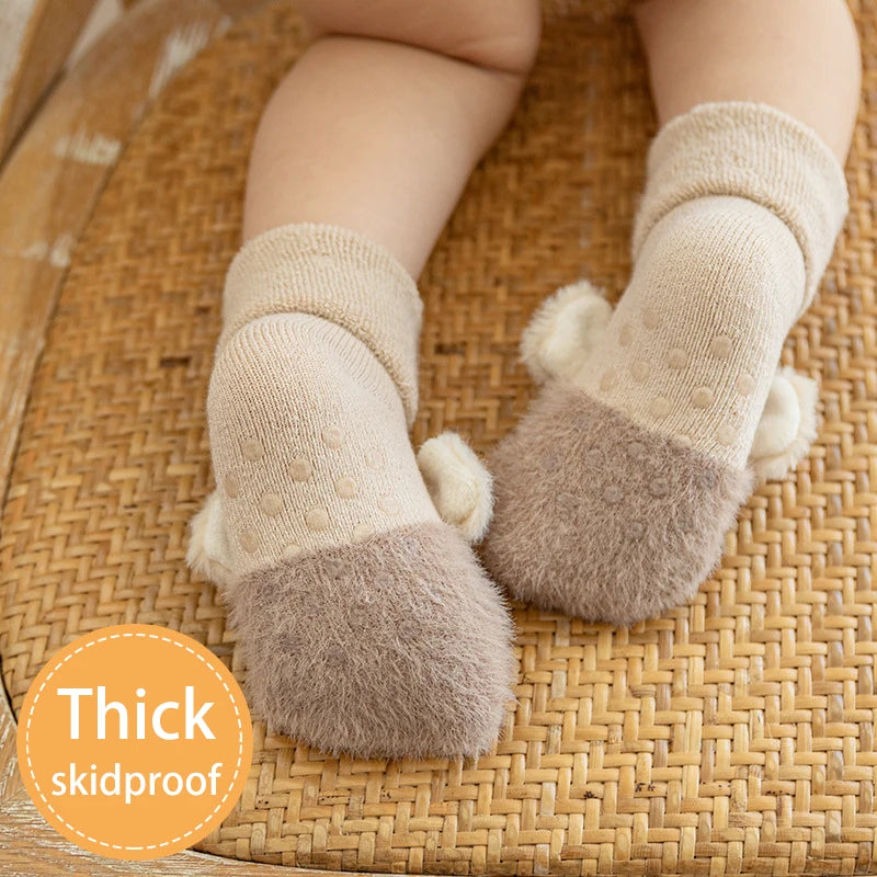 Toddler Socks Newborn Baby Winter Thick Prewalker Boys Autumn Terry - Uniq Niche