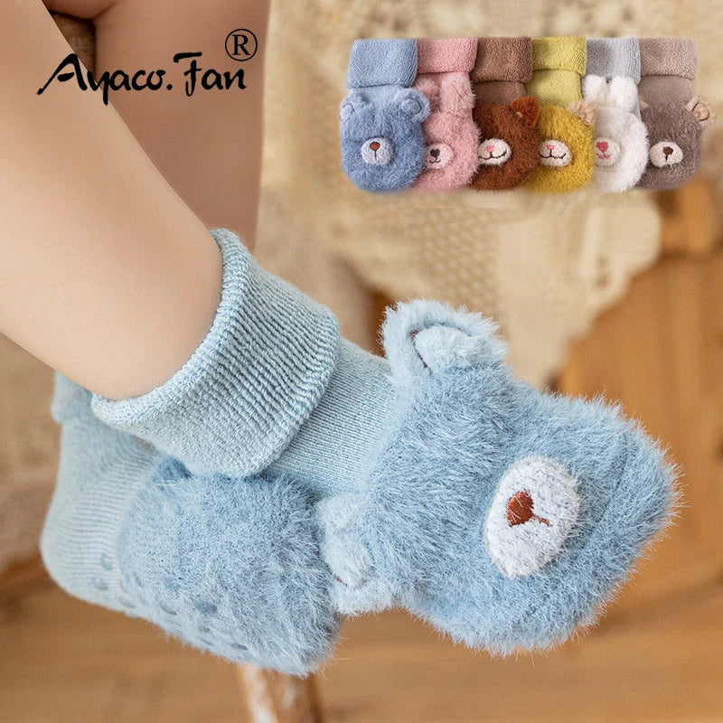Toddler Socks Newborn Baby Winter Thick Prewalker Boys Autumn Terry - Uniq Niche