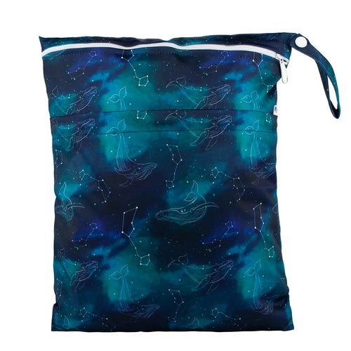 [Sigzagor]Wet Dry Bag With Two Zippered For Baby Diapers Nappies