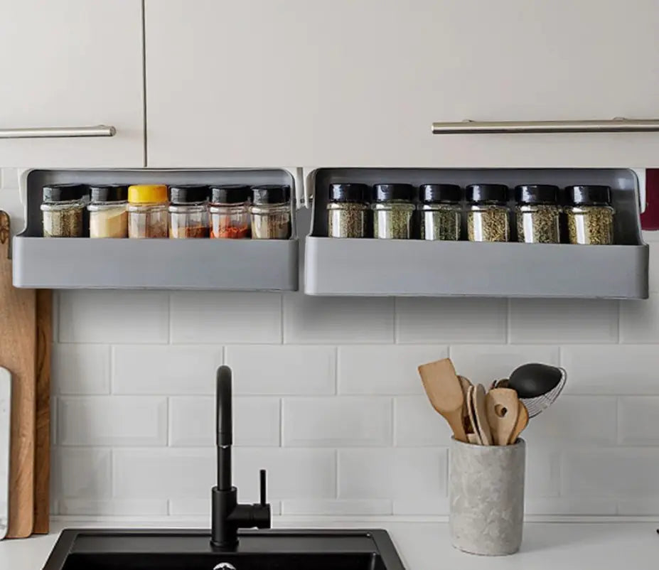 Self-adhesive Spice Organizer Rack - Uniq Niche