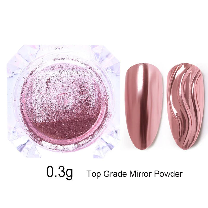 Metallic Mirror Nail Art Pigment Powder - Uniq Niche