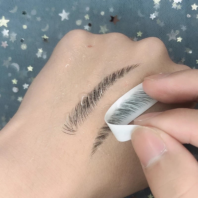 4D Waterproof Fake Eyebrow Tattoo Sticker - Uniq Niche