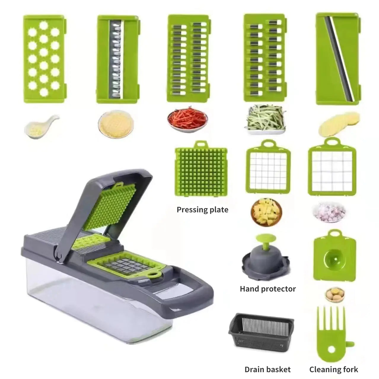 12 in 1 Multifunctional Vegetable Slicer Cutter Shredders - Uniq Niche