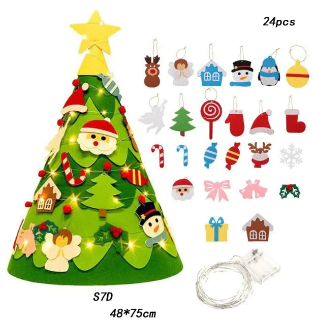 DIY 3D Felt Christmas Tree Kit