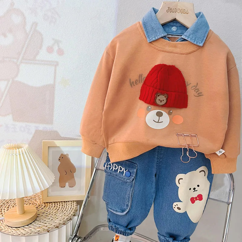 New Spring Autumn Baby Girl Clothes Suit Boys Outfits Children Fashion - Uniq Niche