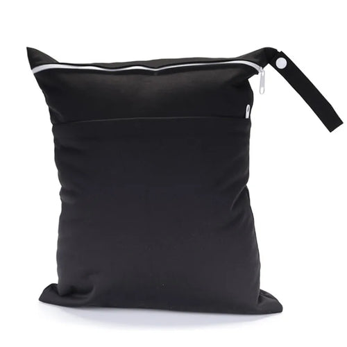 [Sigzagor]Wet Dry Bag With Two Zippered For Baby Diapers Nappies