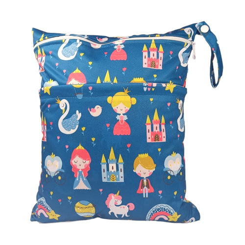 [Sigzagor]Wet Dry Bag With Two Zippered For Baby Diapers Nappies