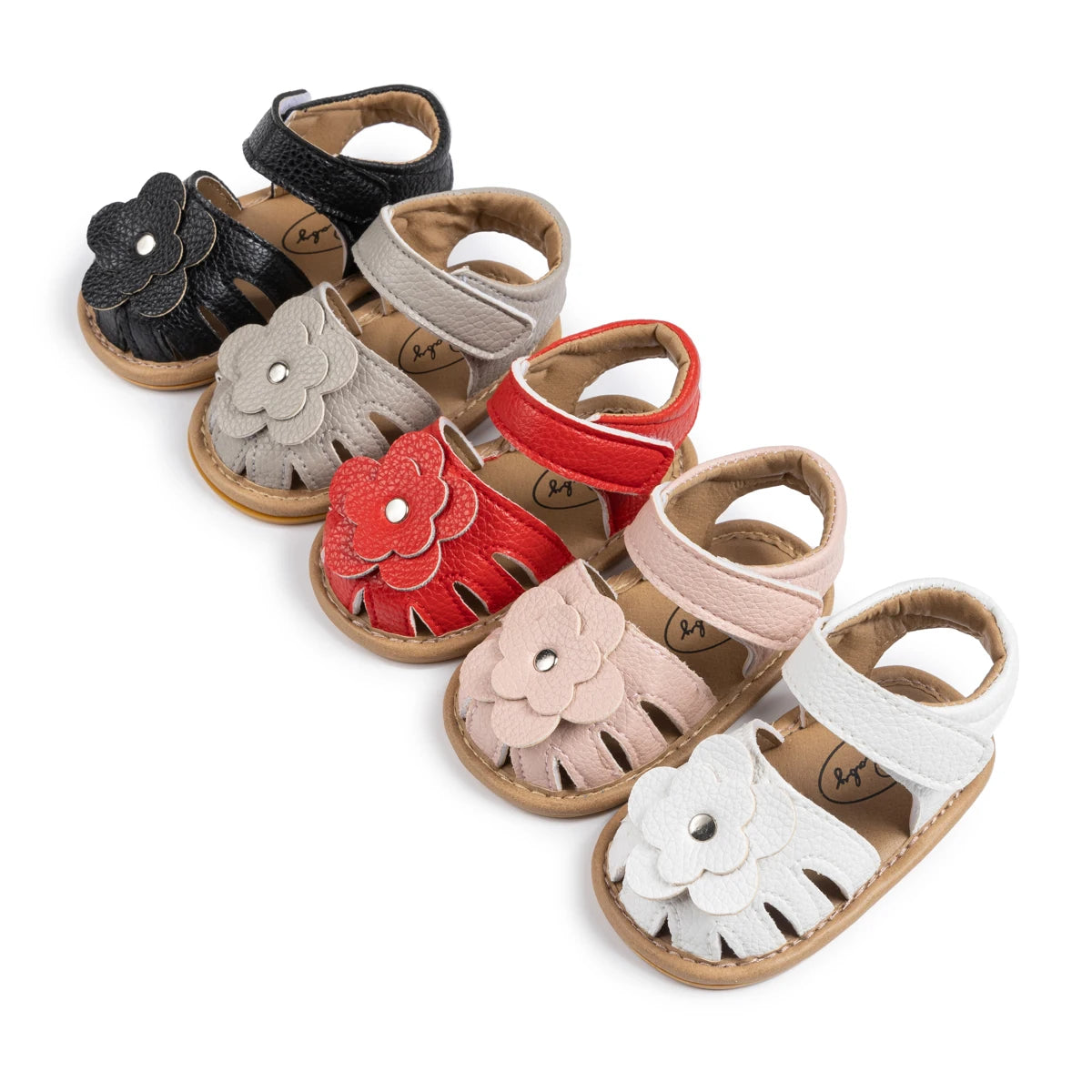 Infant Baby Girls Beach Sandals Flats and Soft Sole Non-slip Flower - Uniq Niche