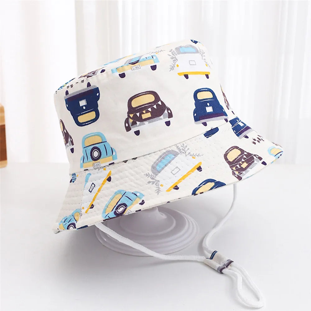 Summer Panama Baby Girls Hat Autumn Cartoon Boys Fisherman's Cap Beach - Uniq Niche