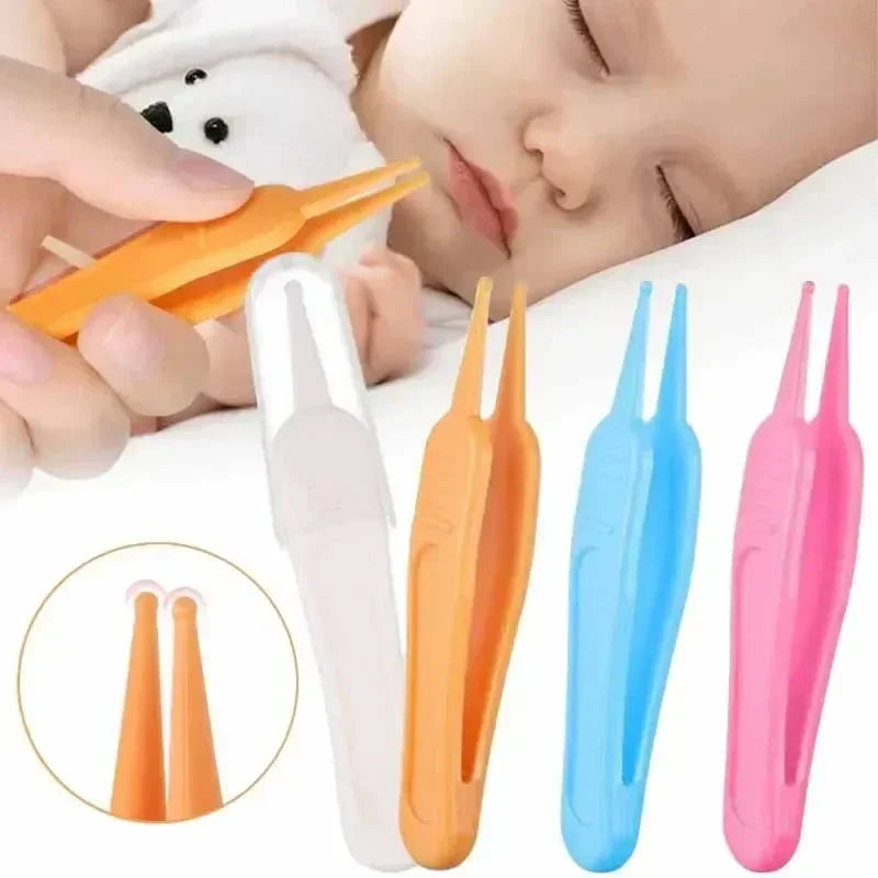 Tweezers Cleaning Forceps Baby Plastic Tweezers Nose Cleaner Tool - Uniq Niche