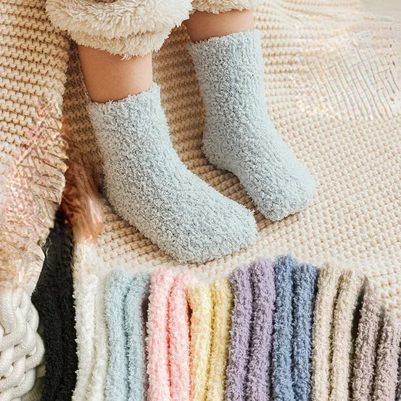 Winter Thick Coral Fleece Children Warm Kids Socks Girls Boys Toddler - Uniq Niche
