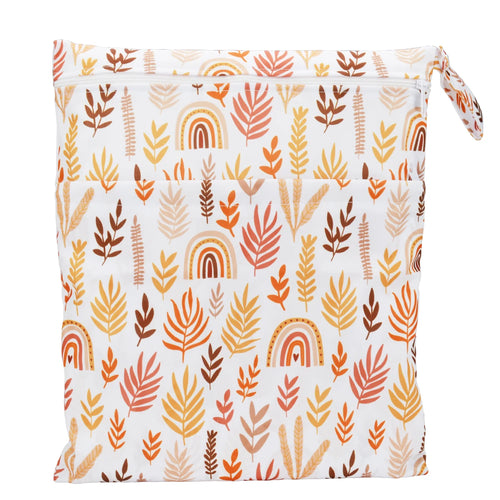 [Sigzagor]Wet Dry Bag With Two Zippered For Baby Diapers Nappies