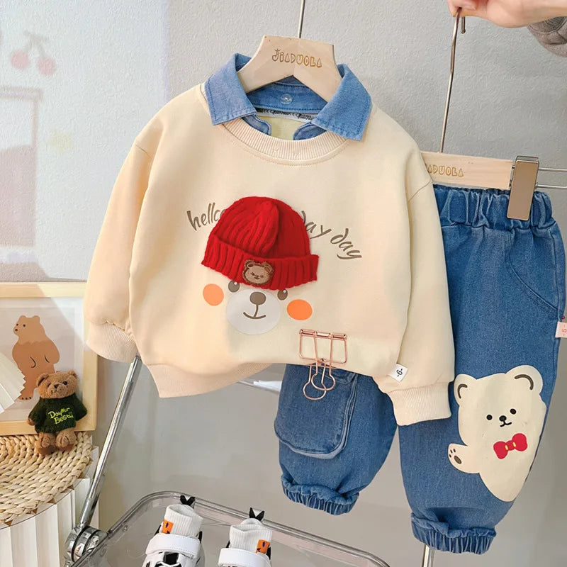 New Spring Autumn Baby Girl Clothes Suit Boys Outfits Children Fashion - Uniq Niche