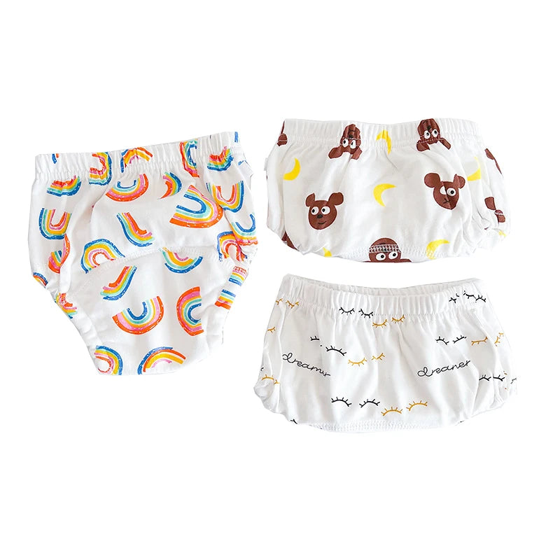 Baby Training Pants: 6-Layer Reusable Cotton Cloth Diapers with Elastic Waistband - Uniq Niche