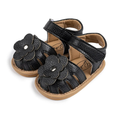 Infant Baby Girls Beach Sandals Flats and Soft Sole Non-slip Flower - Uniq Niche