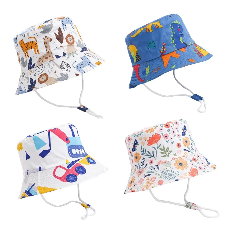 Summer Panama Baby Girls Hat Autumn Cartoon Boys Fisherman's Cap Beach - Uniq Niche