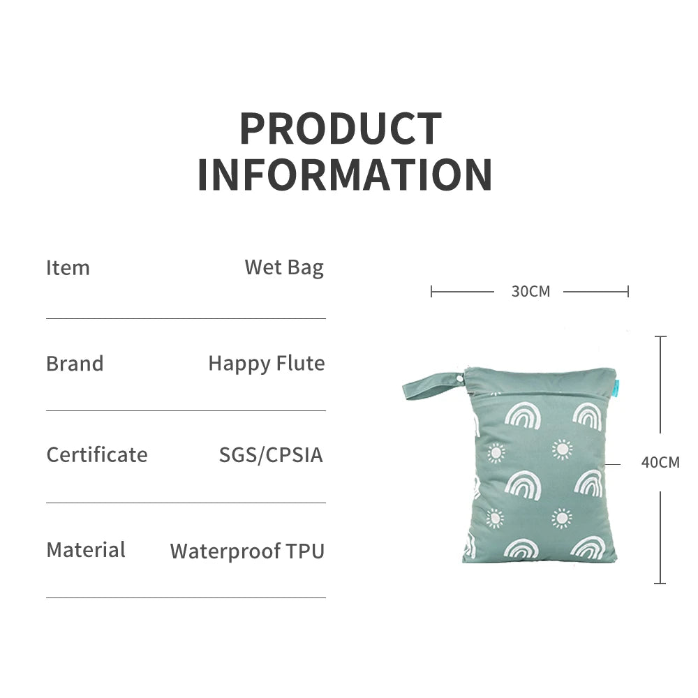 Happyflute Wetbag For Baby Diapers Nappies Waterproof Reusable Diaper - Uniq Niche