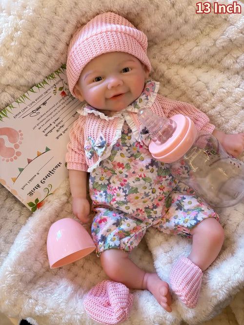 Aizwa1 13Inch bebe reborn de siliconaHandmade Silicone Reborn Baby