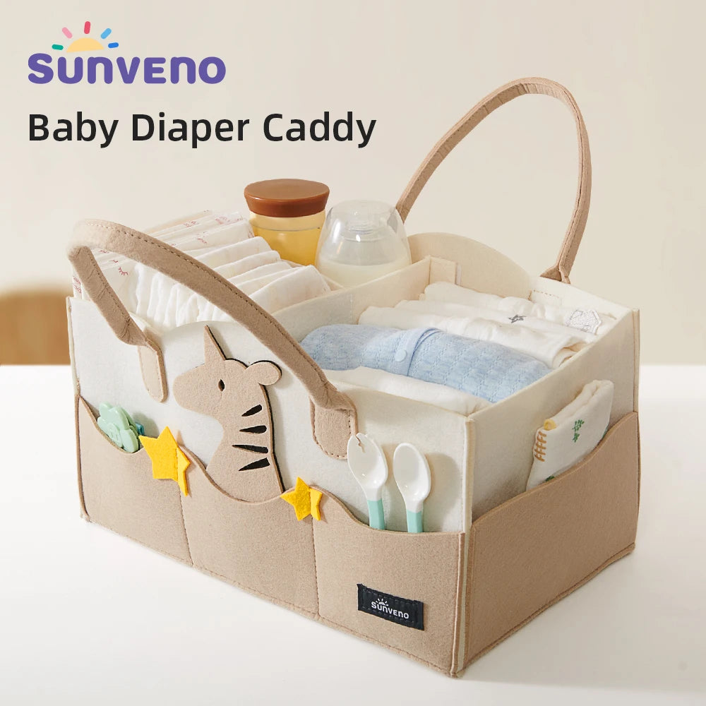 Baby Diaper Caddy Organizer Portable Holder Bag for Changing Table and Car, Nursery Essentials Storage Bins - Uniq Niche