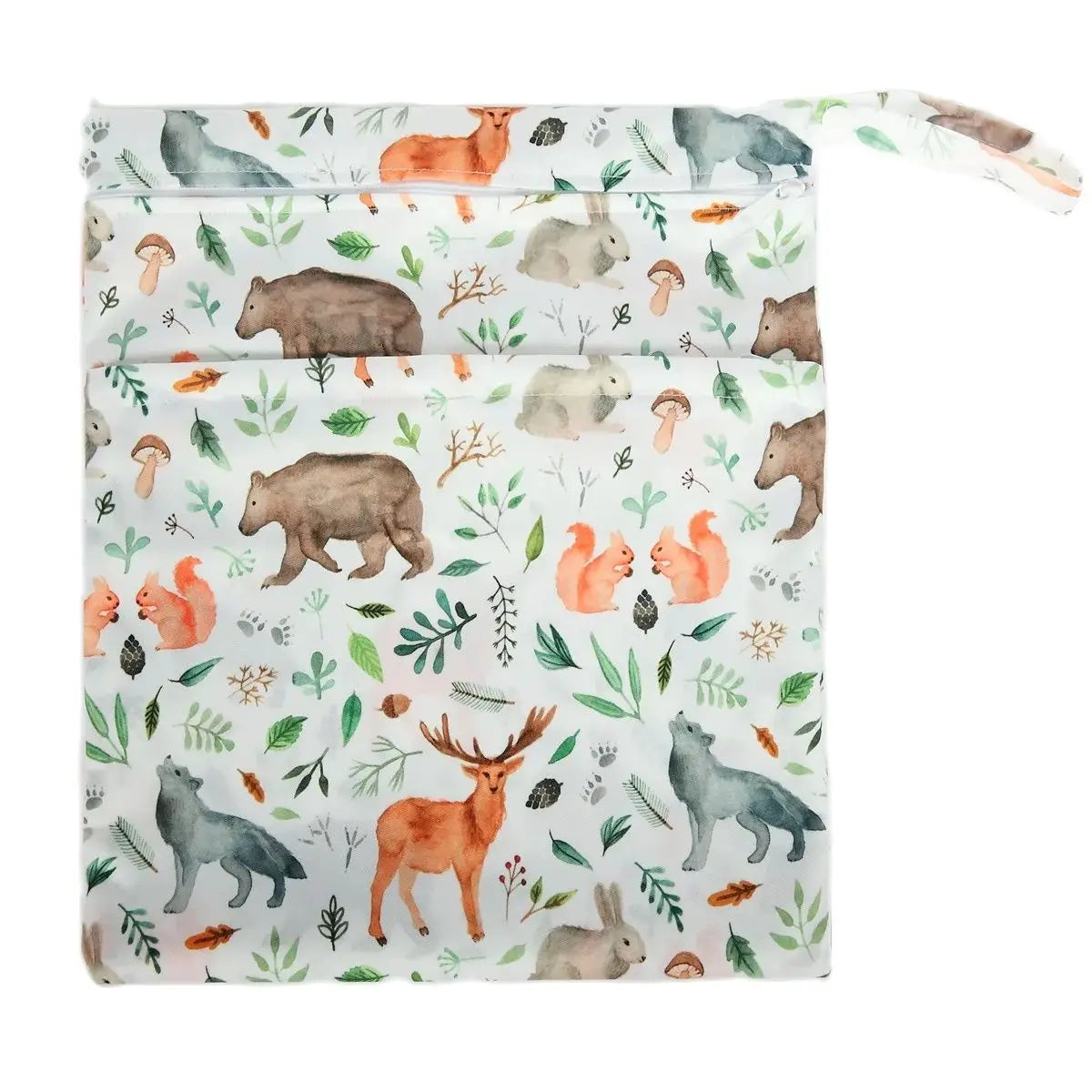 [Sigzagor]Wet Dry Bag With Two Zippered For Baby Diapers Nappies