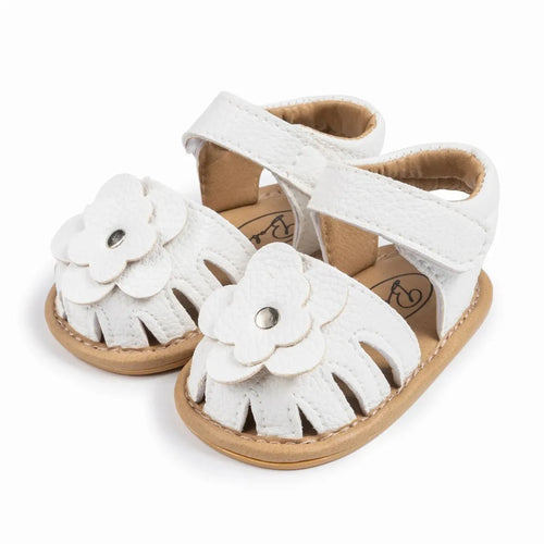Infant Baby Girls Beach Sandals Flats and Soft Sole Non-slip Flower - Uniq Niche