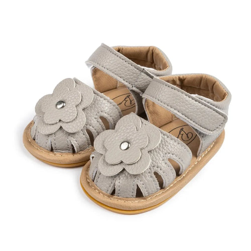 Infant Baby Girls Beach Sandals Flats and Soft Sole Non-slip Flower - Uniq Niche