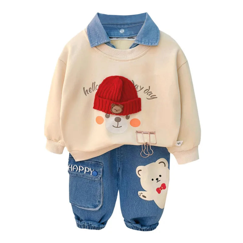 New Spring Autumn Baby Girl Clothes Suit Boys Outfits Children Fashion - Uniq Niche