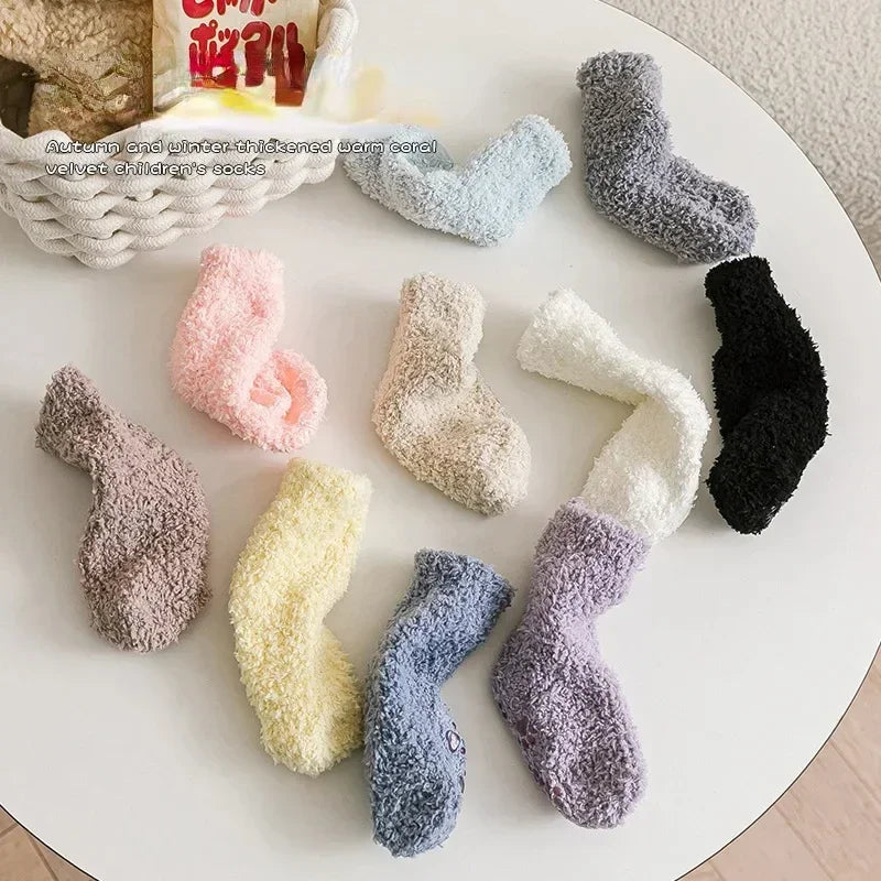 Winter Thick Coral Fleece Children Warm Kids Socks Girls Boys Toddler - Uniq Niche