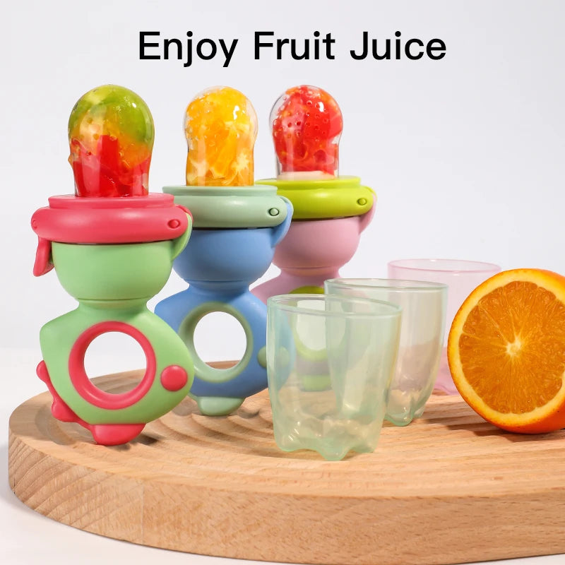Rotating Push-type Food Grade Silicone Fruit and Vegetable Feeder For - Uniq Niche