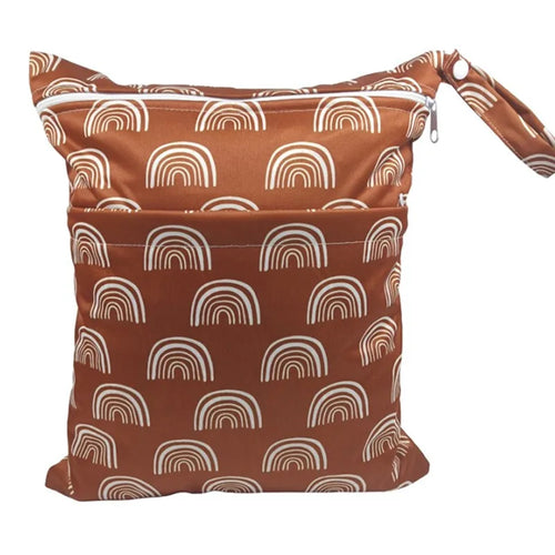 [Sigzagor]Wet Dry Bag With Two Zippered For Baby Diapers Nappies