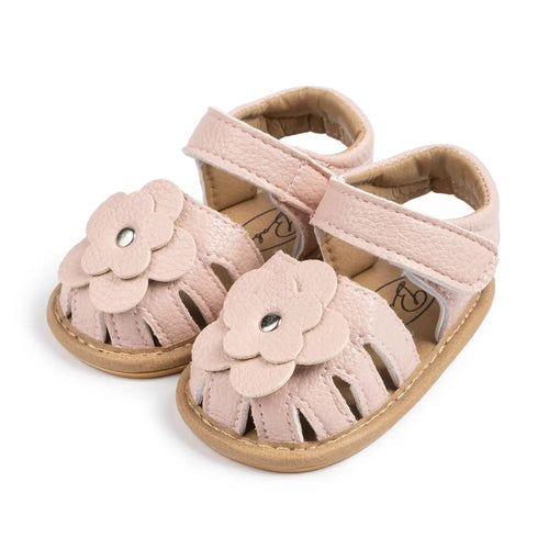 Infant Baby Girls Beach Sandals Flats and Soft Sole Non-slip Flower - Uniq Niche