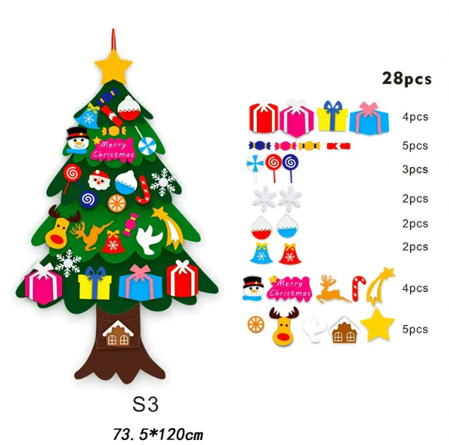 DIY 3D Felt Christmas Tree Kit