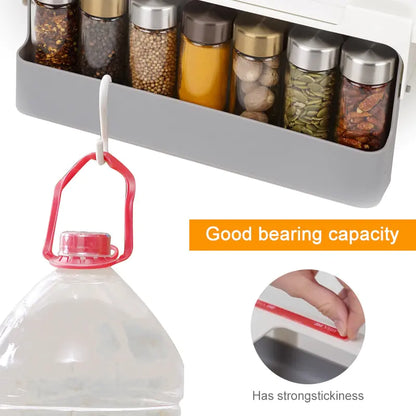 Self-adhesive Spice Organizer Rack - Uniq Niche